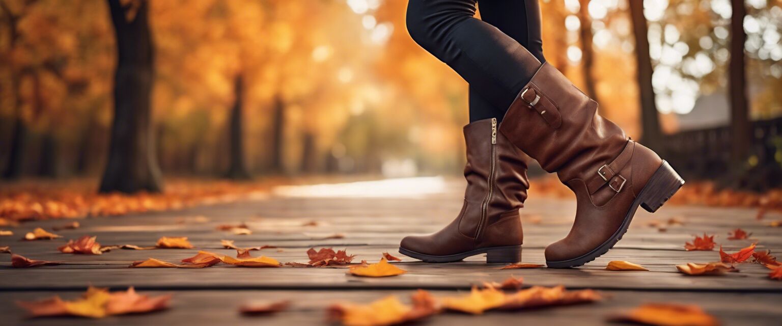 Fall knee-high stretch boots